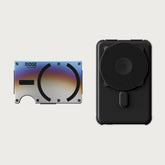 Ridge Wallet for MagSafe + Power Bank - Burnt Titanium + Matte Black
