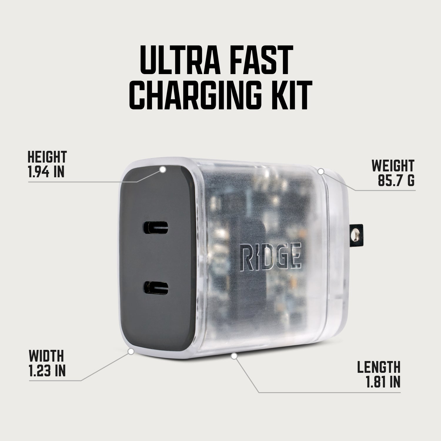 Wall Charger Set - 45W - Phantom