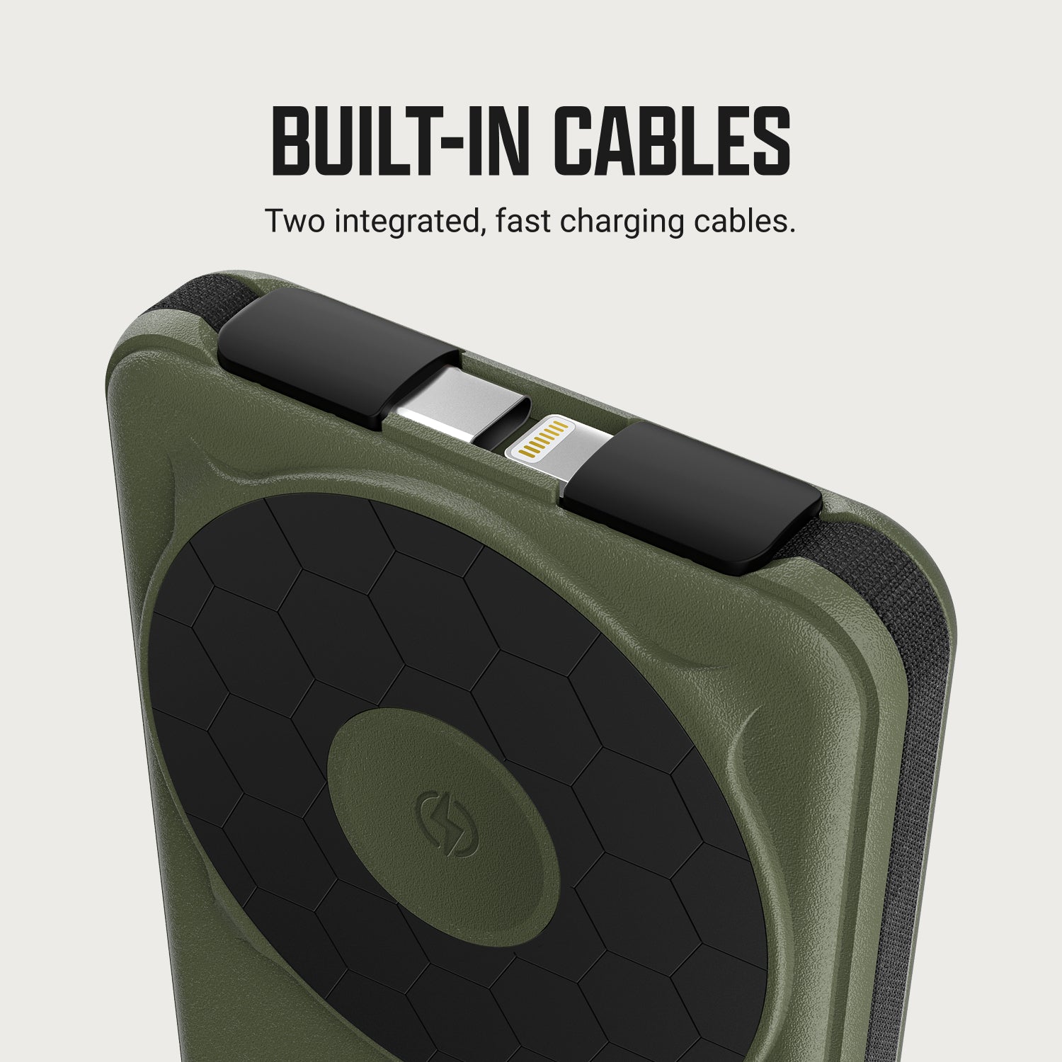 Ridge Power Bank - 10k mAh - Matte Olive