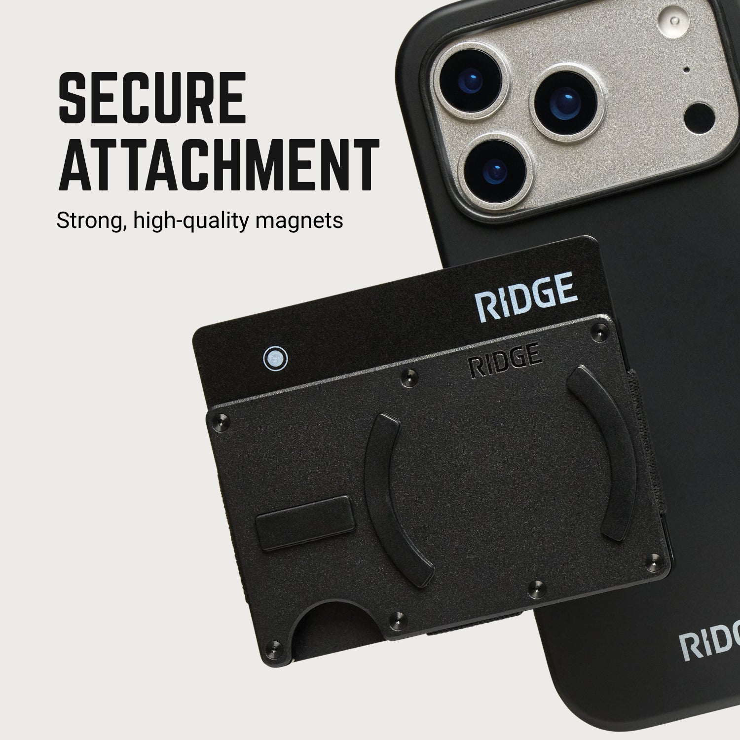 Ridge Wallet for MagSafe + KeyCase - Phantom + Royal Black