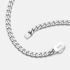 5mm Curb Chain - Platinum - 22"