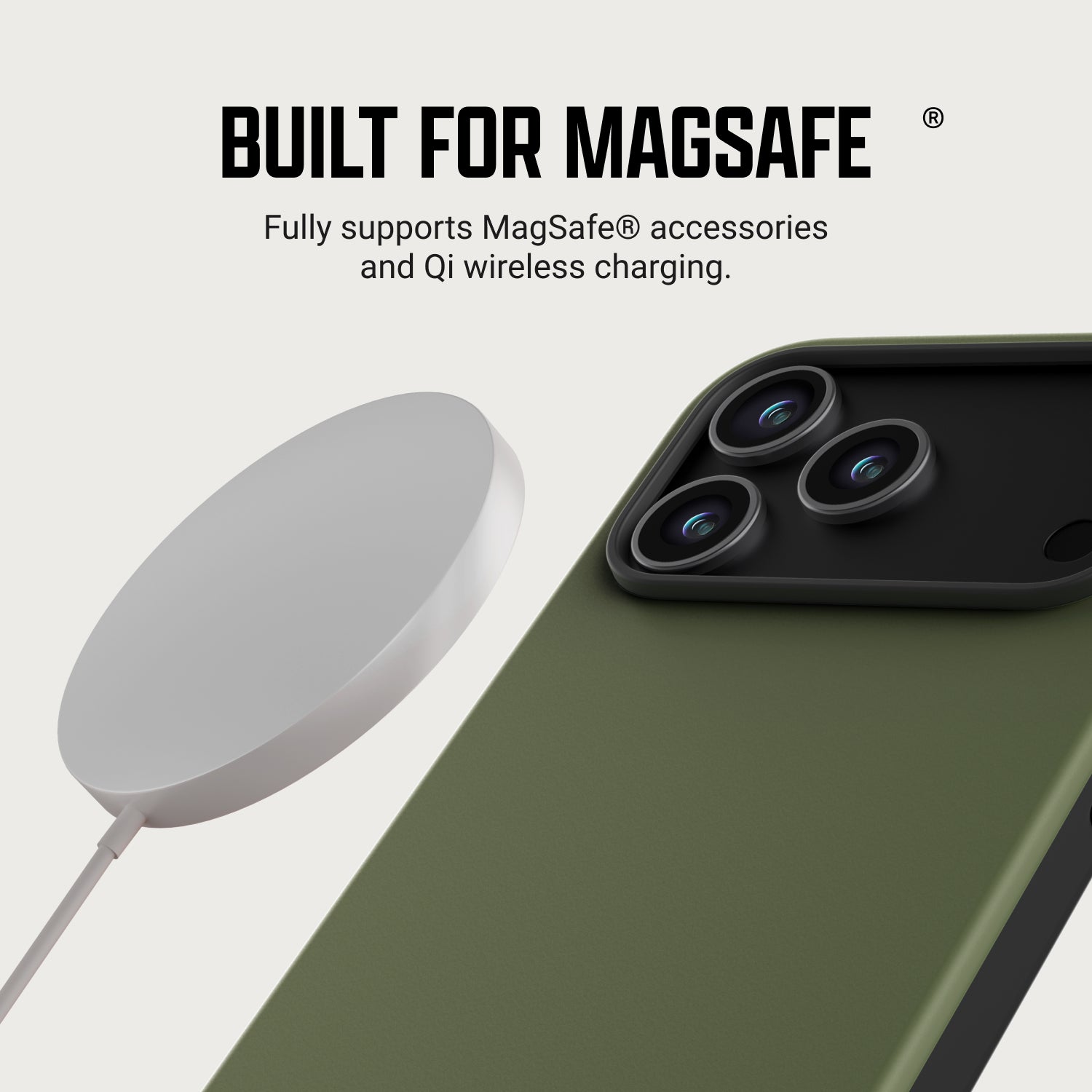 Everyday Charging Kit - iPhone 18 Pro - Matte Olive