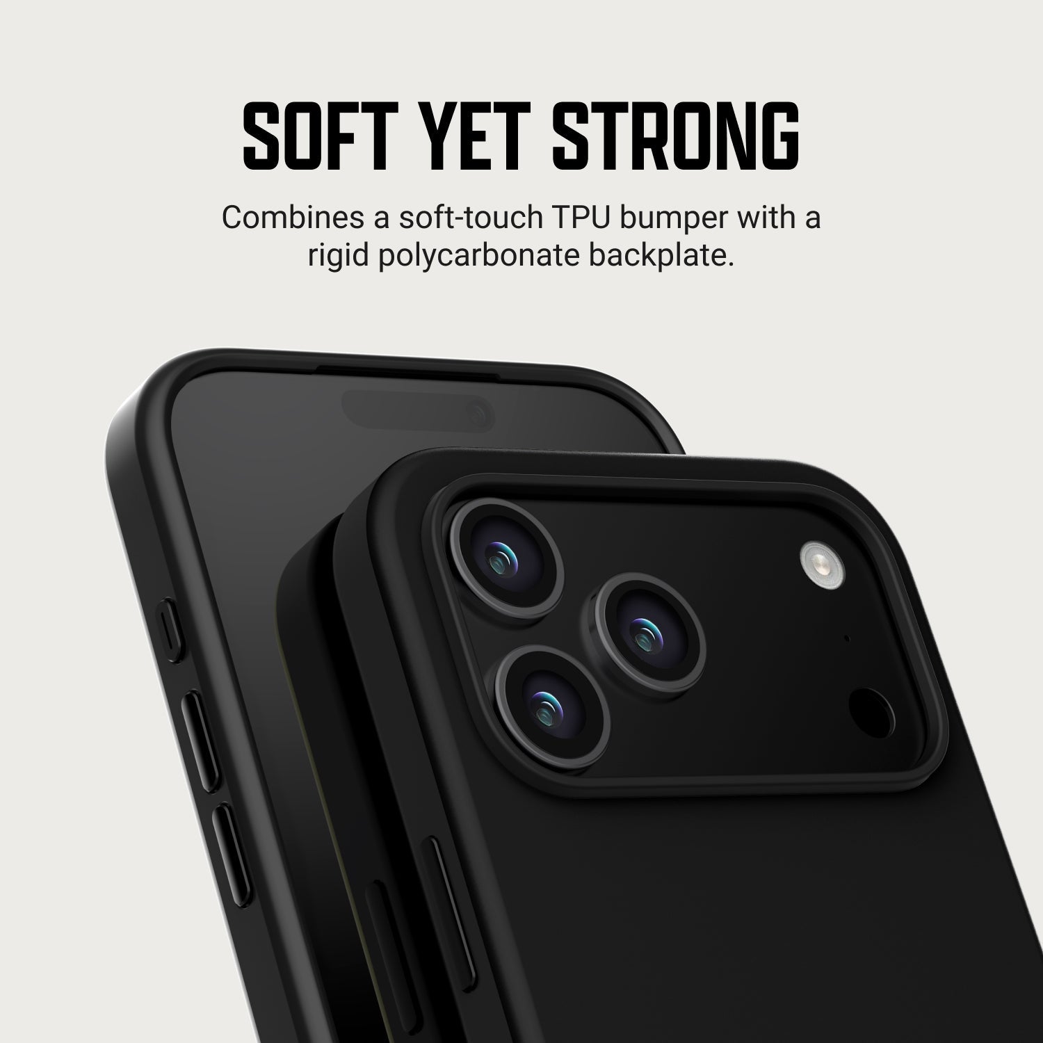 Ridge Phone Case - iPhone 18 Pro - Matte Black