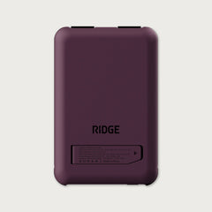 Ridge Power Bank - 10k mAh - Burgundy