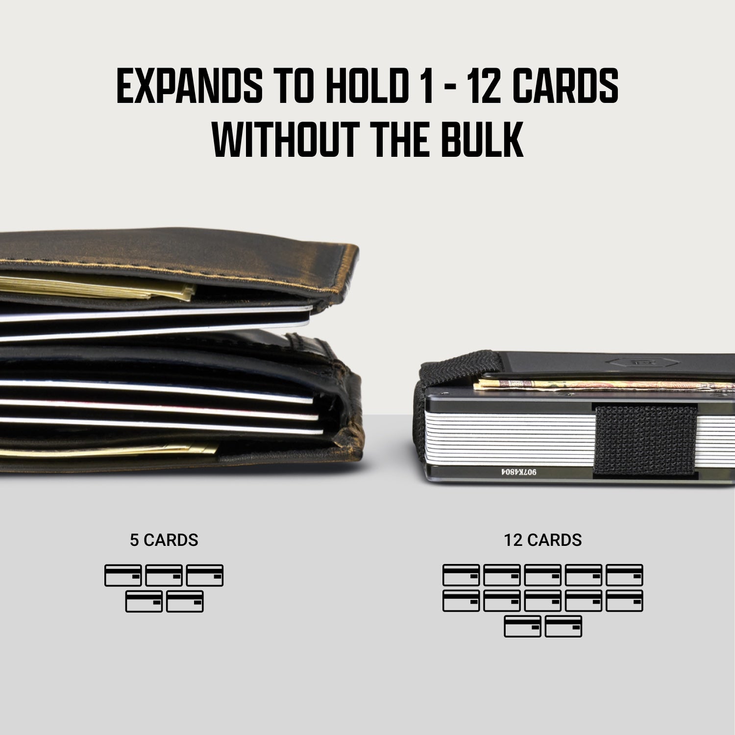 Ridge Wallet for MagSafe + Power Bank - Glacier + Matte Black