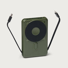 Ridge Wallet for MagSafe + Power Bank + KeyCase - Matte Olive